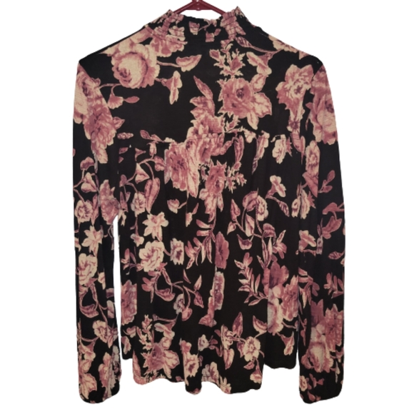 Lucky Brand high neck floral blouse - Picture 3 of 8